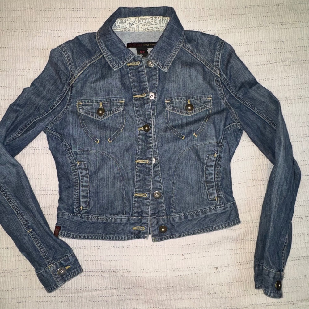 Buffalo‎ David Bitton Womens Denim Jacket Medium Wash Cotton Trucker Size S P